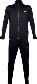 Under armour ua rival knit track suit-blk heren trainingspak - zwart - wit