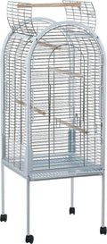 Flamingo papegaaienkooi coco wit - wit - 55 x 55 x 143 cm