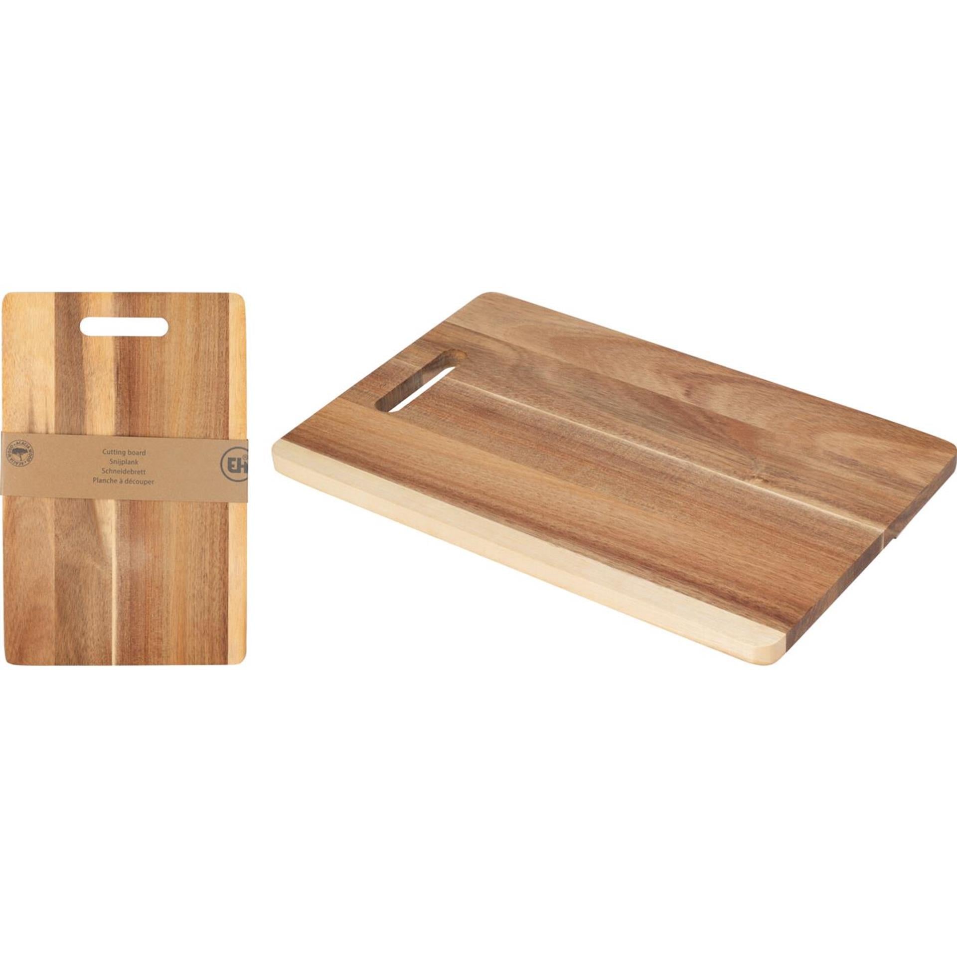 Excelent houseware snijplank acaciahout 36x23cm
