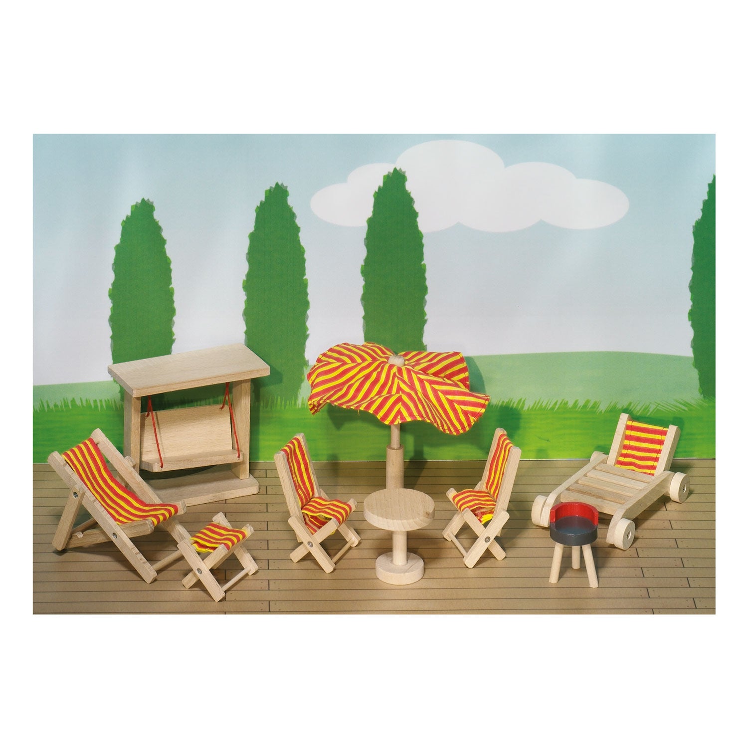 Goki Gartenset Puppenhaus