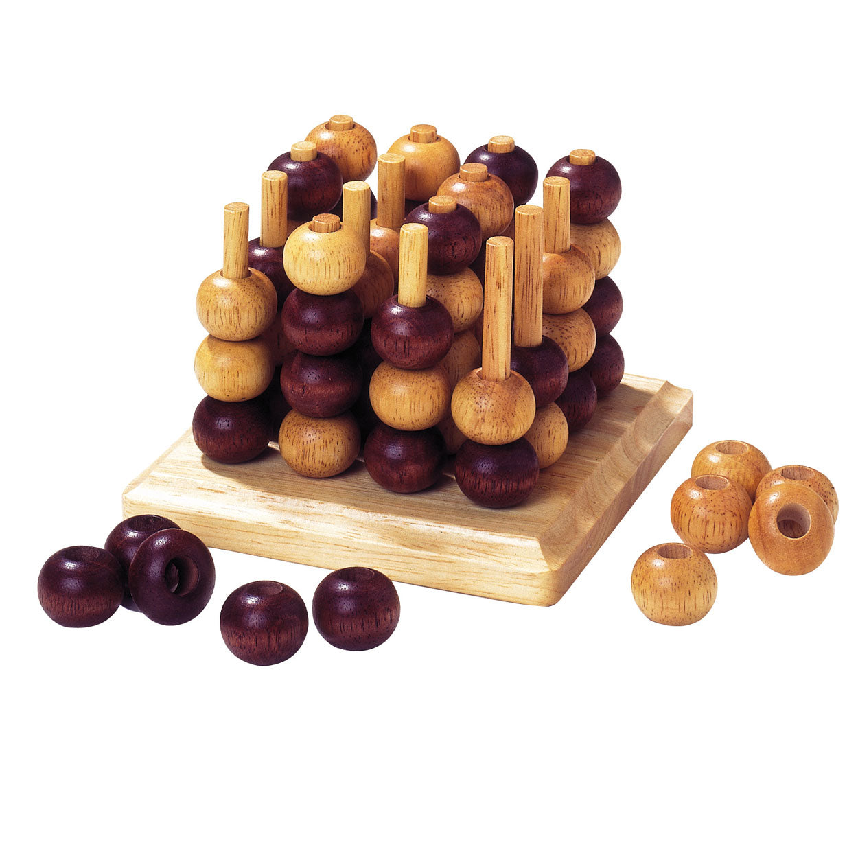 Goki 3D-Tic-Tac-Toe-Spiel aus Holz