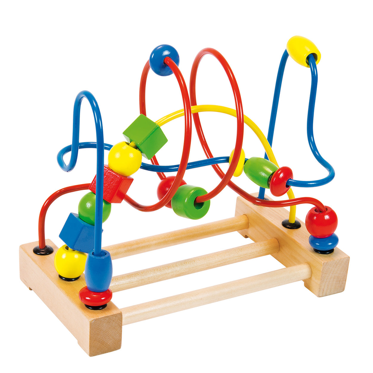 Goki motoriek spiraal met houten kralen
