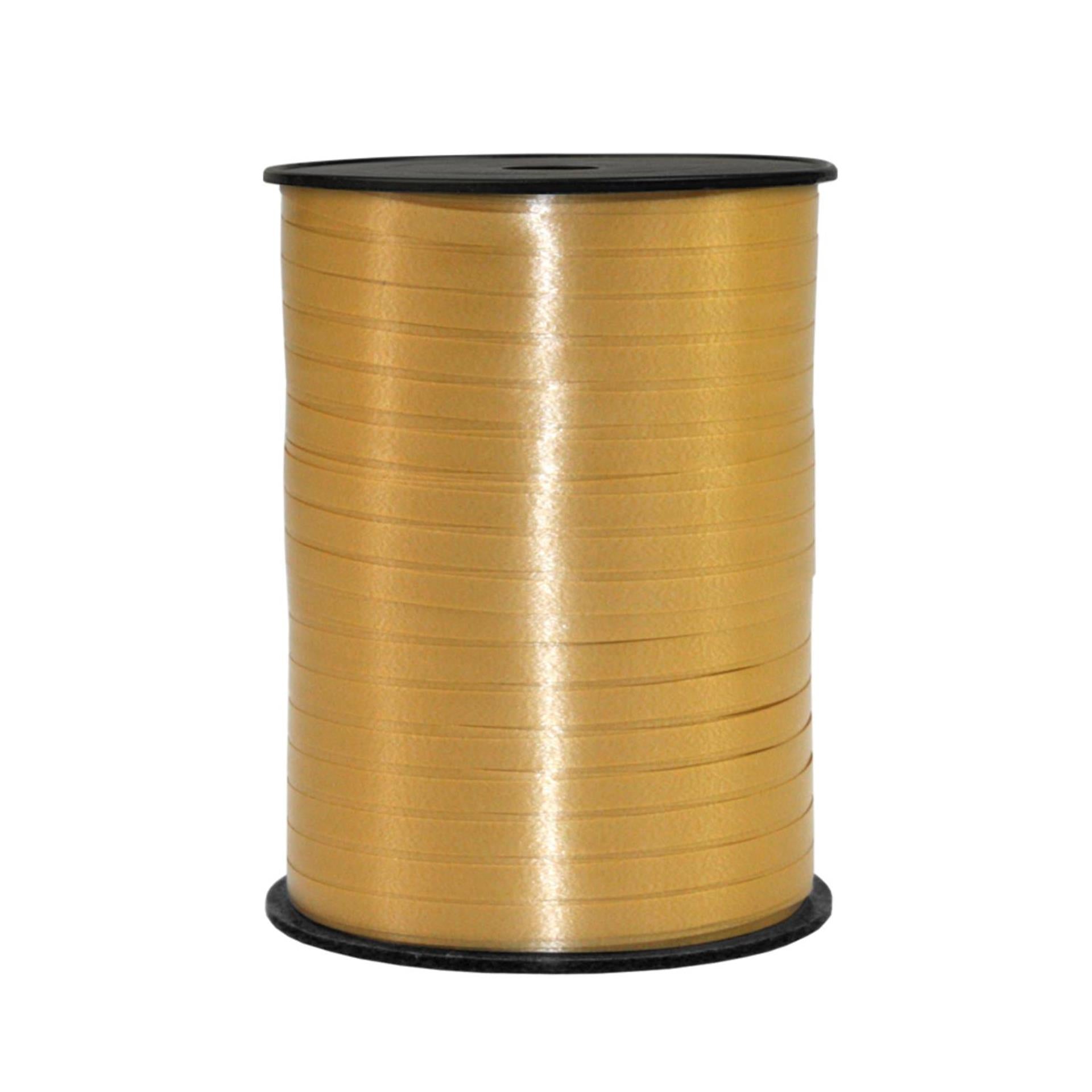 Globos krullint 5mm 500mtr goud kunststof