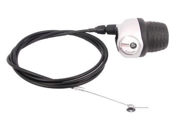 Shimano Nexus 5-fach Schalthebel silber