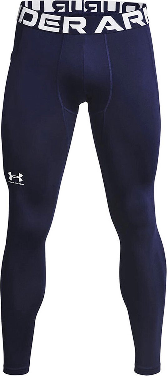 Under armour ua cg armour leggings-blu heren sportlegging - midnight navy - wit m