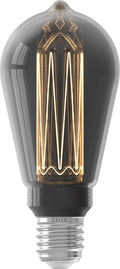 Calex crown series led lamp - e27 - rustiek lichtbron titanium - 3.5w - dimbaar