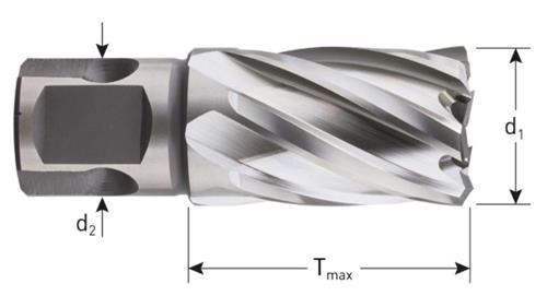 Rotec kernboor hss-xe silver-line 35.0mm sl30