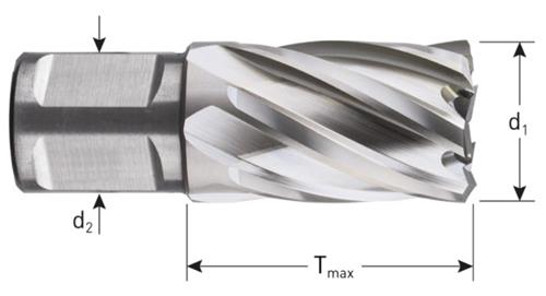 Rotec kernboor hss silver-line 26.0mm sl30 weldon