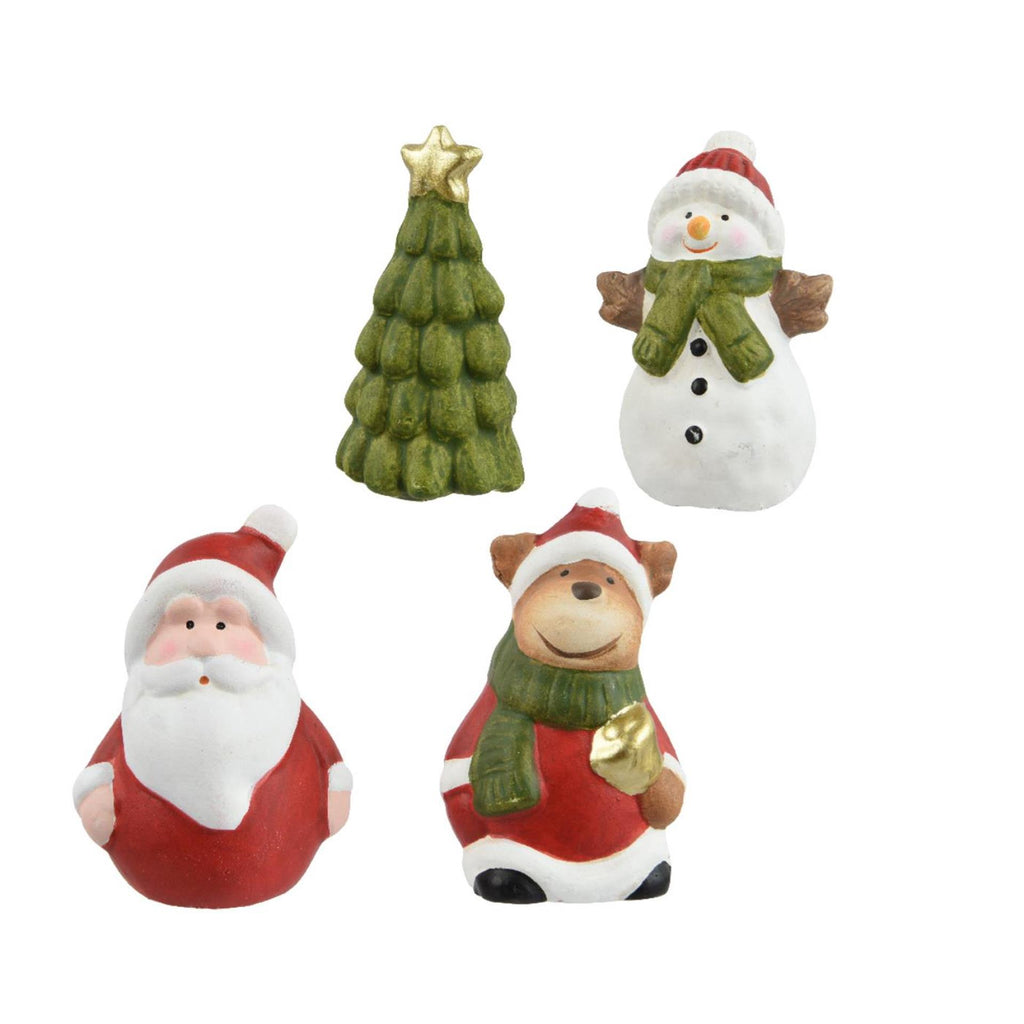 Decoris kerstfiguur in tasje 4x3,2x6,5cm