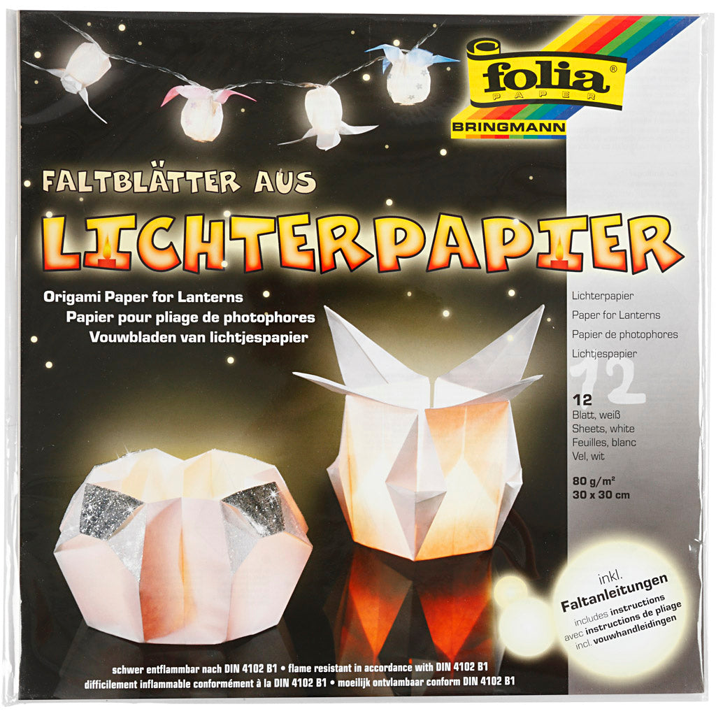 Creativ Company Laternenpapier weiß, 30 x 30 cm