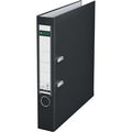 Ordner leitz 1015 plastic breedte 5,2cm zwart insteeketiket grijpgat
