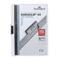 Klemmappen durable kunststof a4 22,5x31cm wit schuifklem capaciteit 6 mm