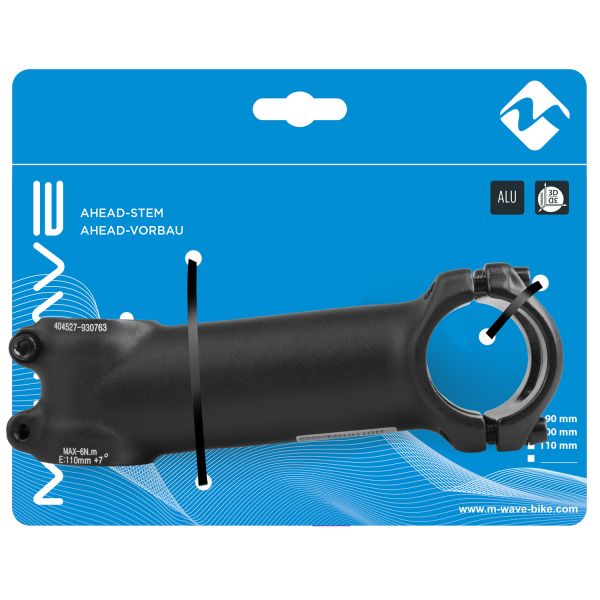 A-Head Vorbau Zoom 28,6 110 31,8 mm - schwarz
