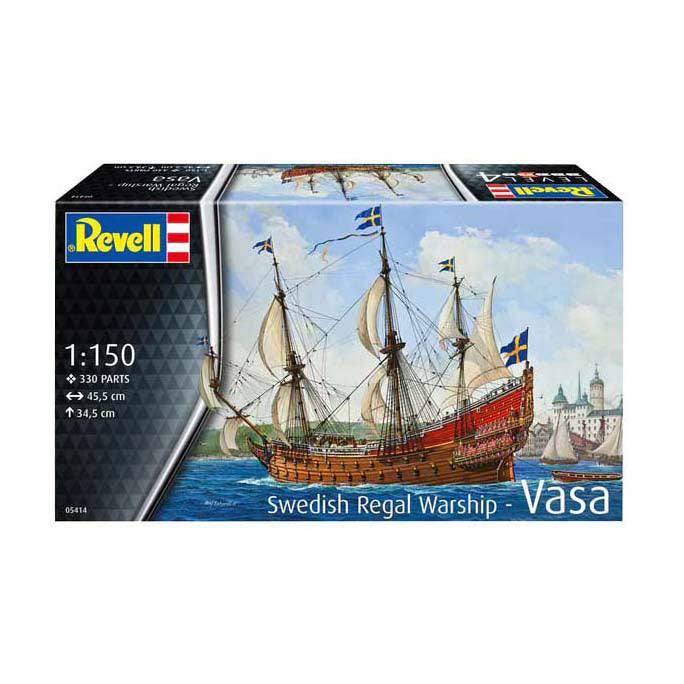Revell Modelbouwpakket – Schwedisches Königsschiff Vasa 1:150 – 330 dlg.
