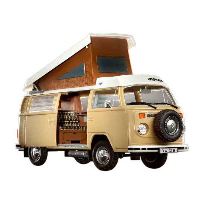 Revell modelbouwpakket auto - 07676 volkswagen vw t2 camper bus - easy click system plastic - 1:24 - modelbouw
