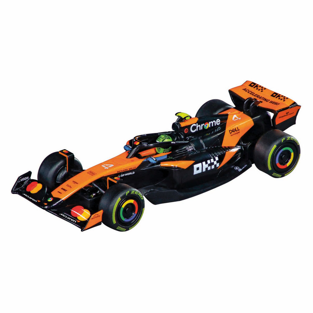 Carrera go!!! racebaan super formula - m. verstappen, no.1 vs. l. norris, no.4