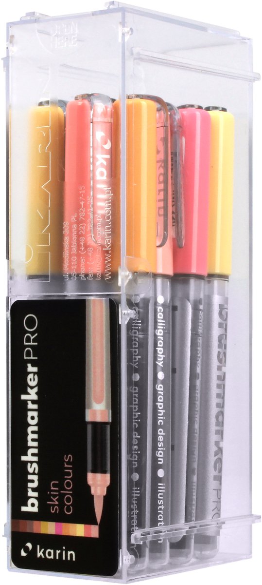 Karin brushmarker pro set skin 12 stuks