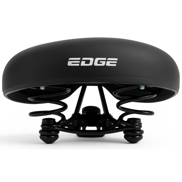 Edge Fahrradsattel City Schwarz (Werkstattverpackung)