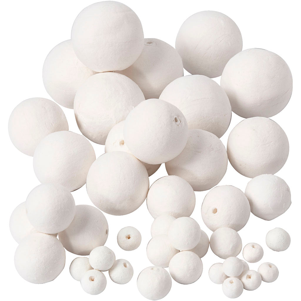 Creativ company katoen ballen wit, 42st.