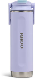 Igloo - flip ‘n’ sip - drinkfles - drinkbeker - lila -475ml- thermosfles