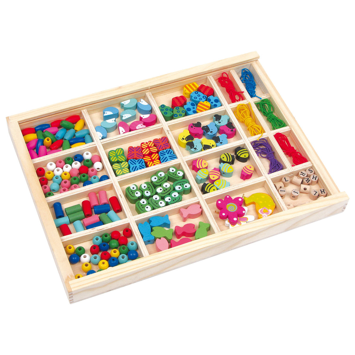 Kleiner Fuß - Set aus Holzperlen