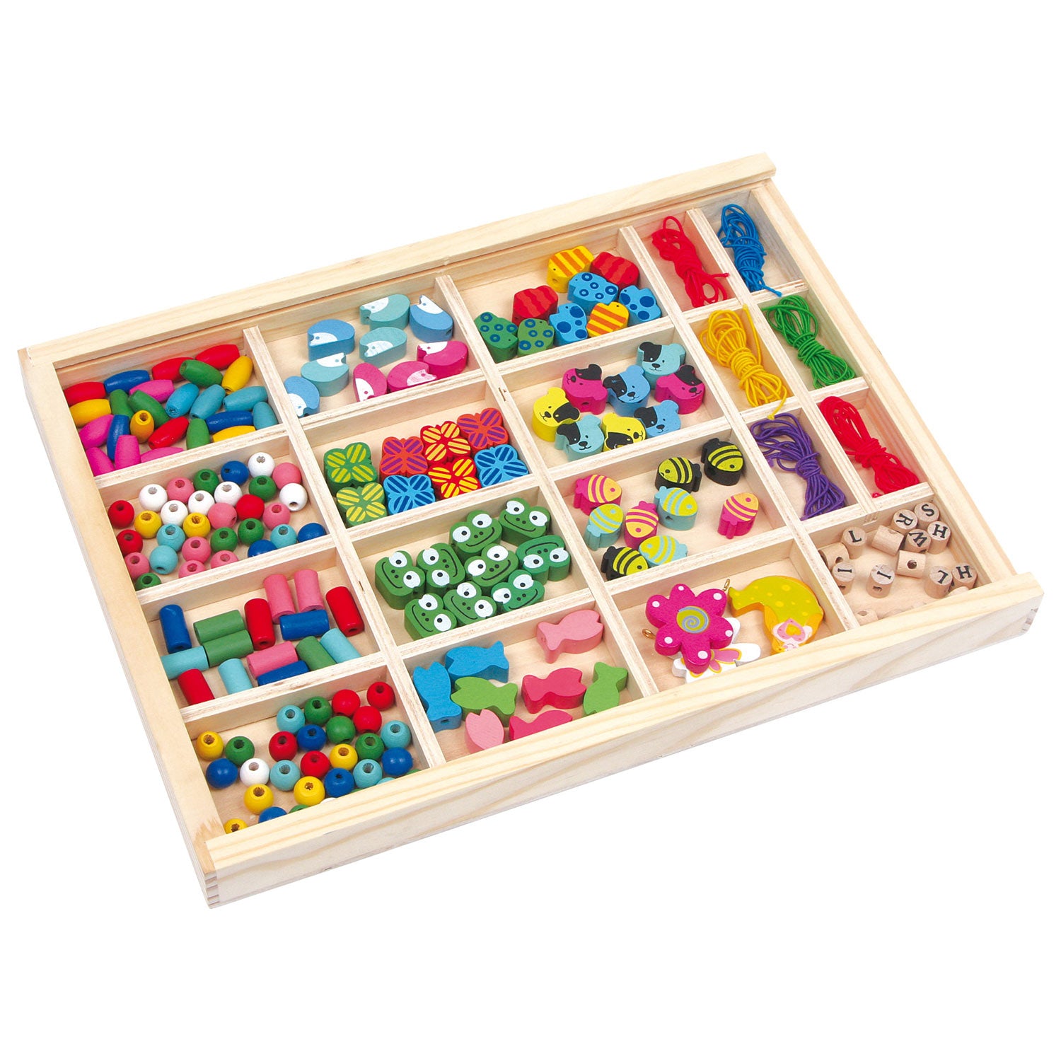 Kleiner Fuß - Set aus Holzperlen