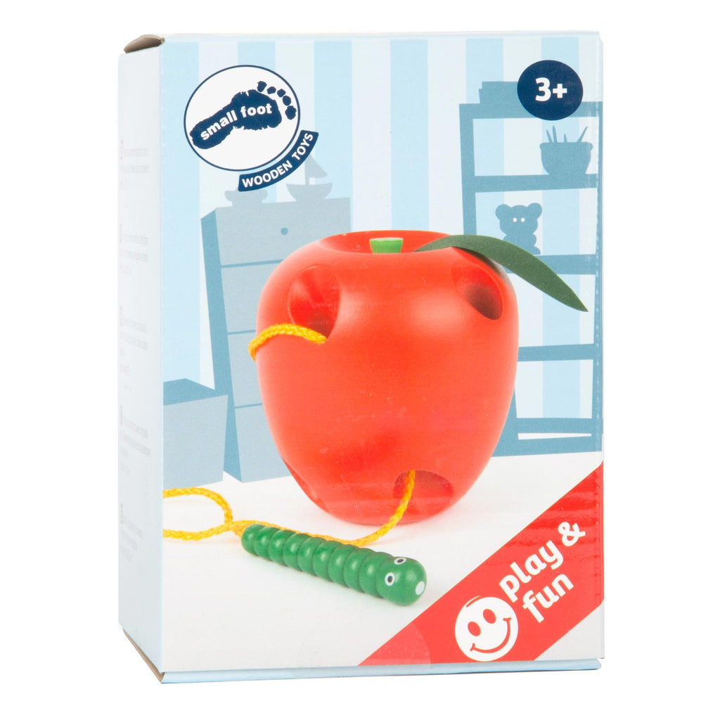 Small Foot - Apfel aus Holz zum Auffädeln