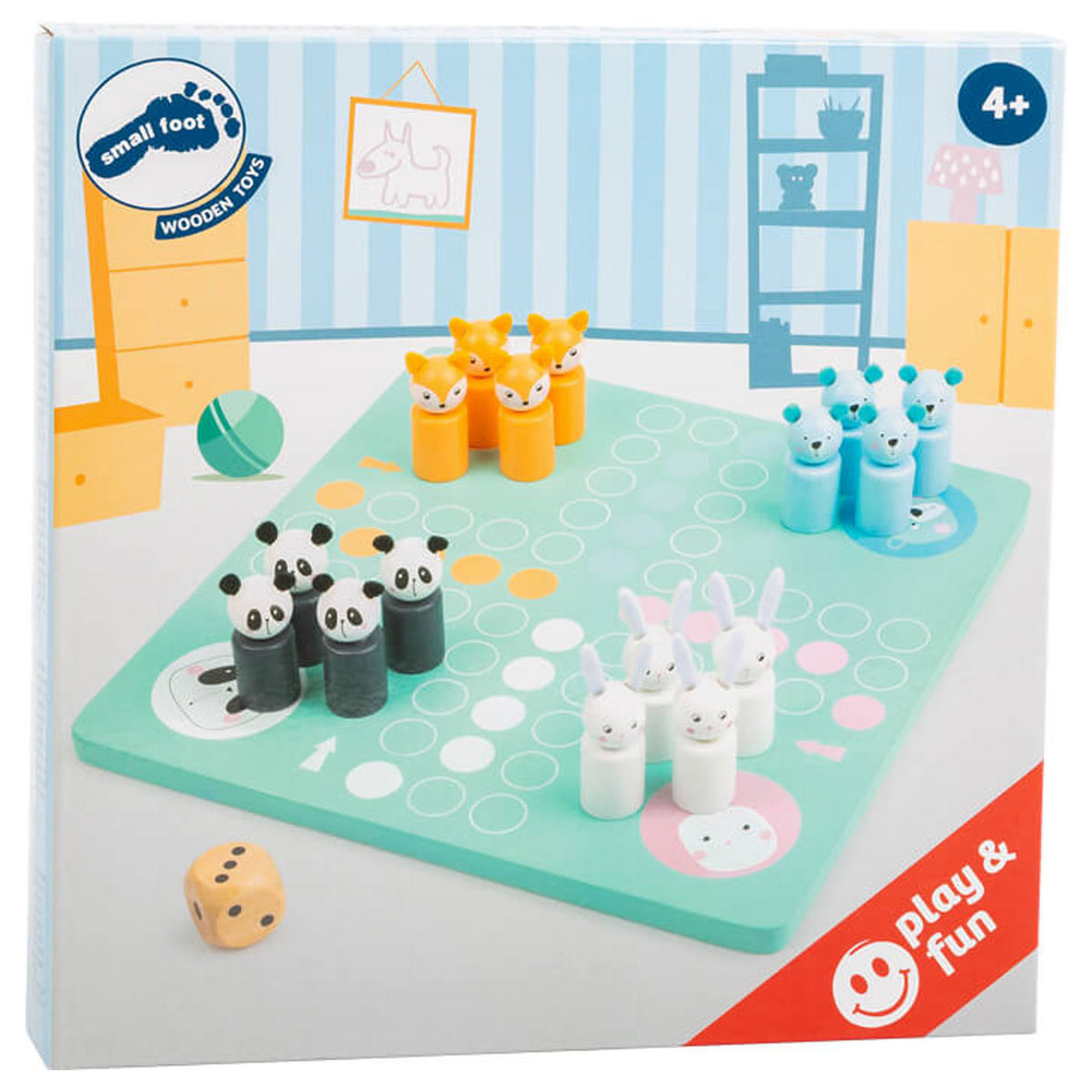 Small Foot - Ludo-Wildtiere aus Holz