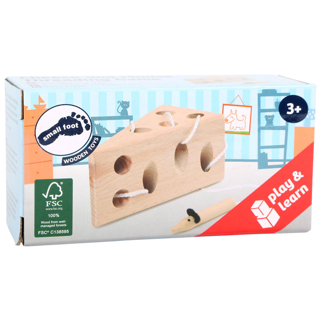 Small Foot – Käse-und-Maus-Holzfädelspiel