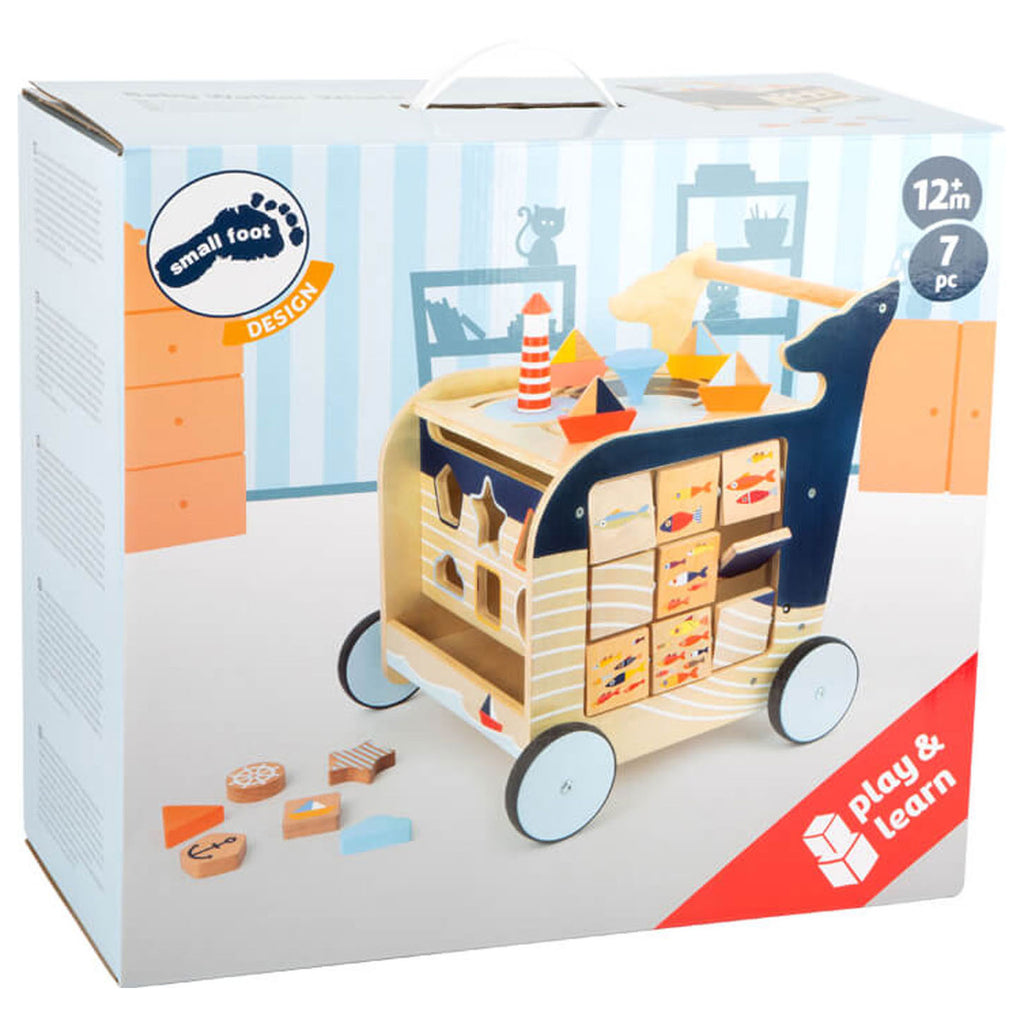 Small Foot – Aktivitätswalker aus Holz in Walform
