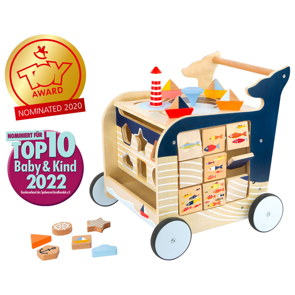 Small Foot – Aktivitätswalker aus Holz in Walform