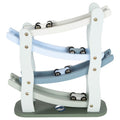 Small Foot – blaue Holzrennbahn mit 4 Autos