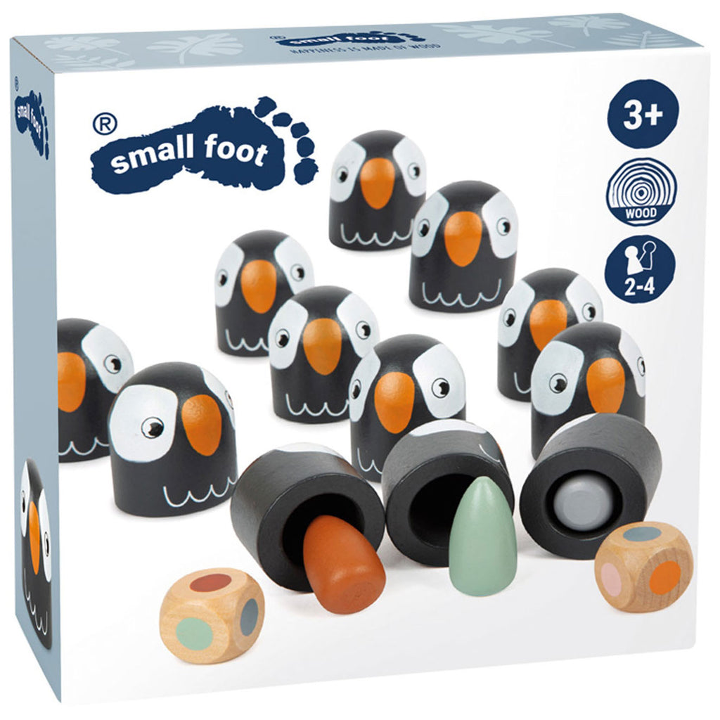 Small Foot - Memory-Spiel mit Pinguinen aus Holz, 26 Teile.