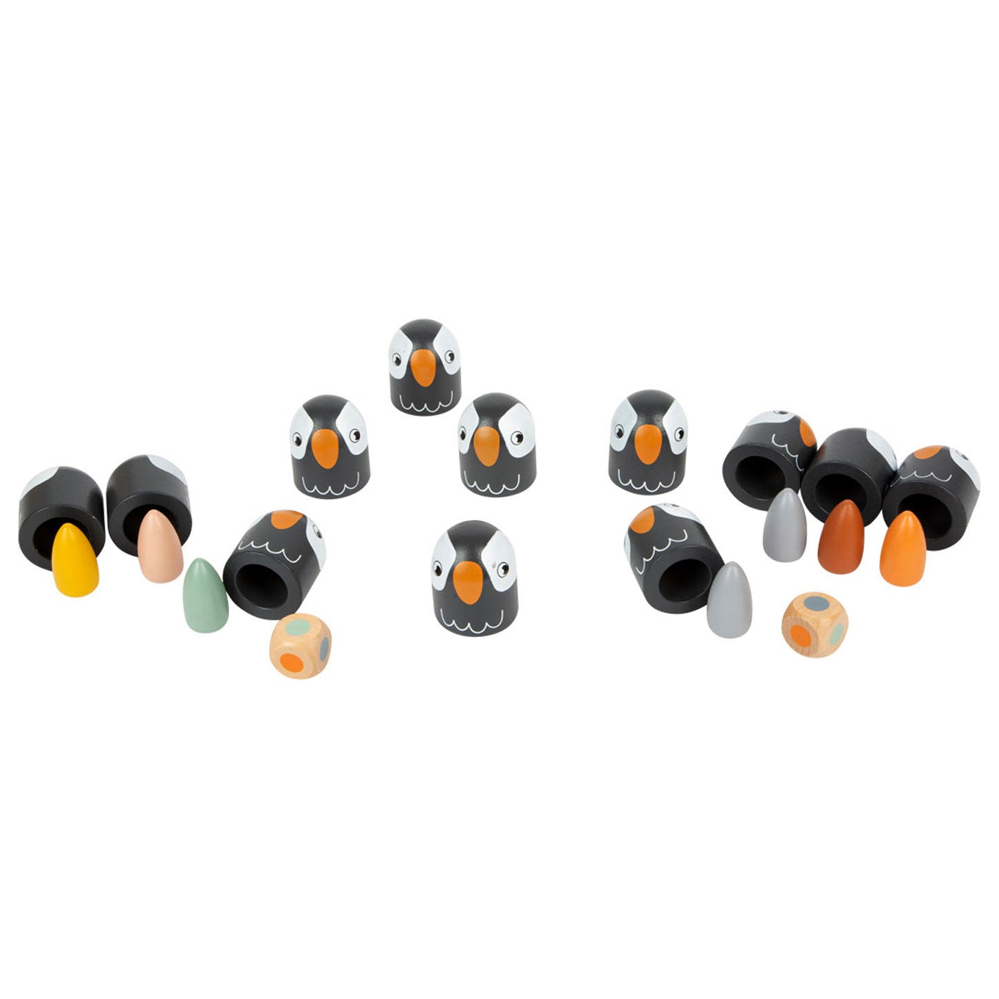 Small Foot - Memory-Spiel mit Pinguinen aus Holz, 26 Teile.