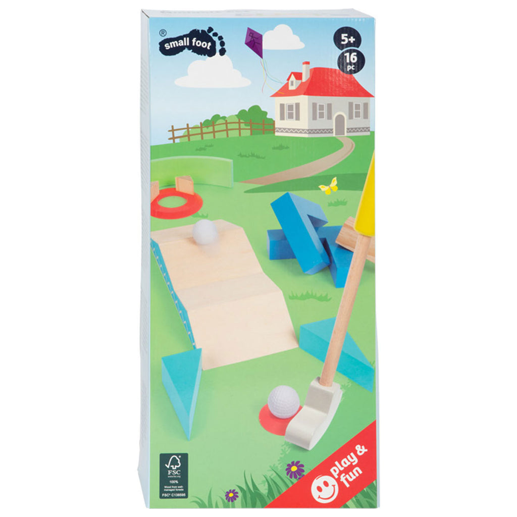 Small Foot - Minigolfanlage aus Holz, 20 Stück.