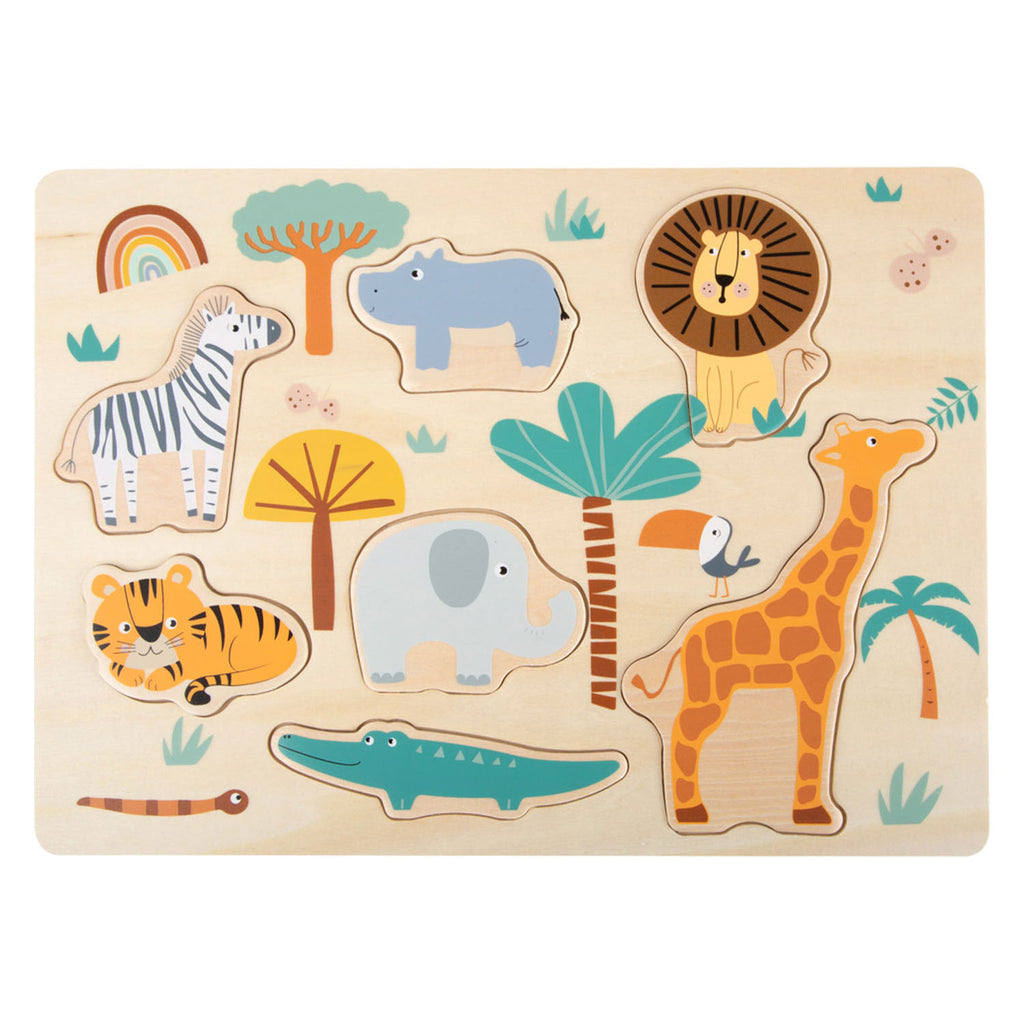 Small Foot – Holzpuzzle-Safari