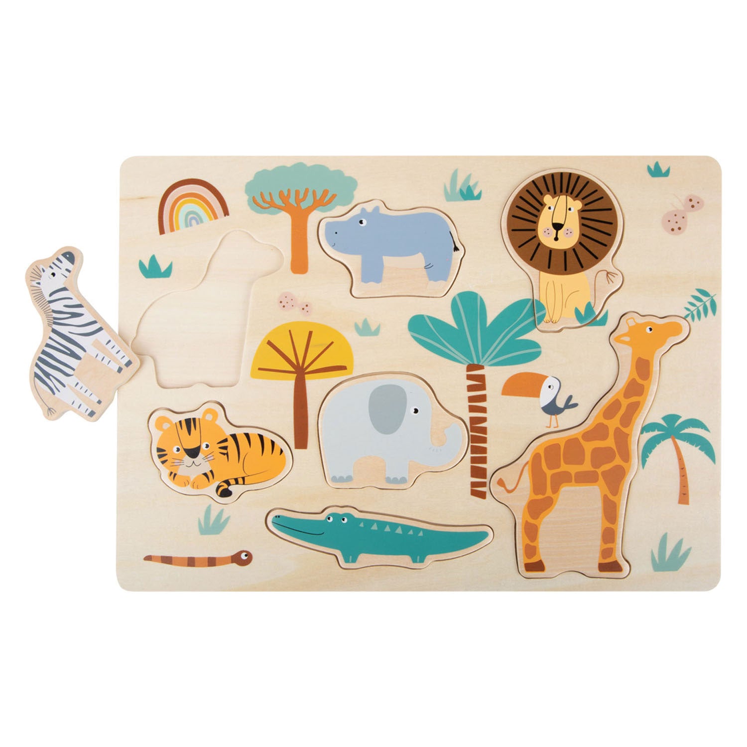 Small Foot – Holzpuzzle-Safari