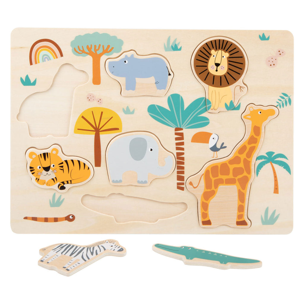 Small Foot – Holzpuzzle-Safari