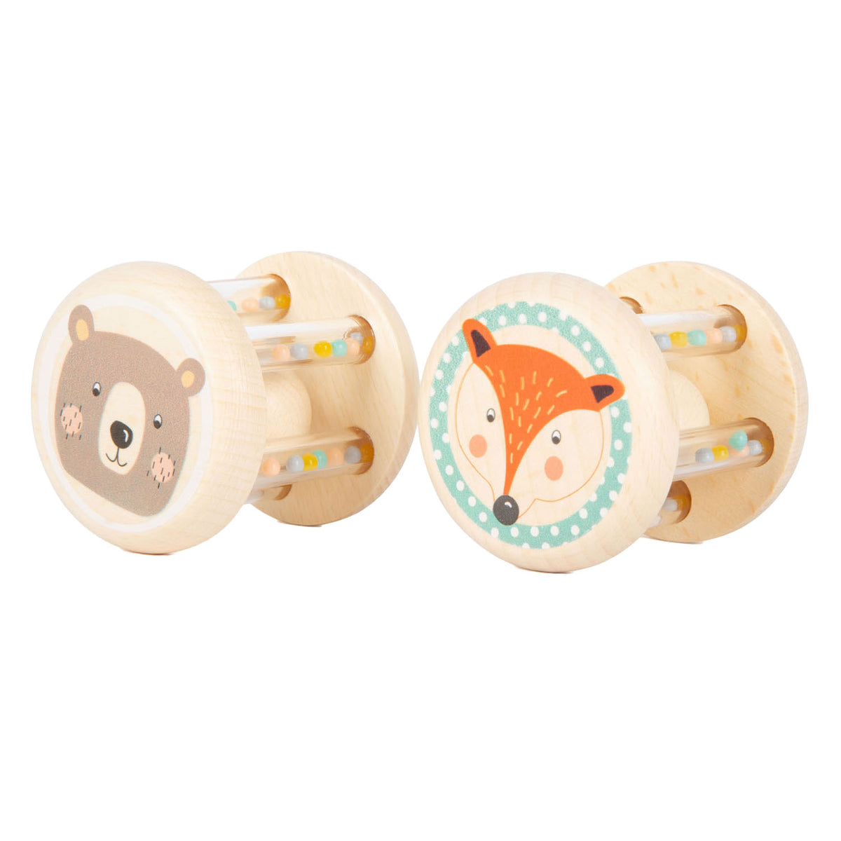 Small Foot – Rasseltier aus Holz, 2er-Set