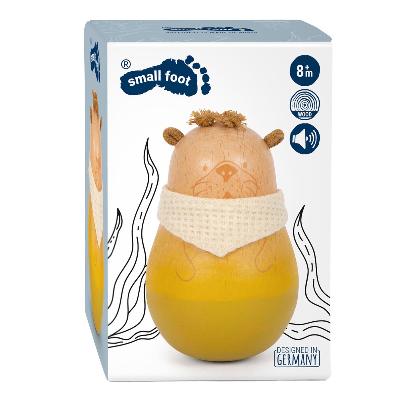 Kleiner Fuß - hölzerner Tümmlerotter