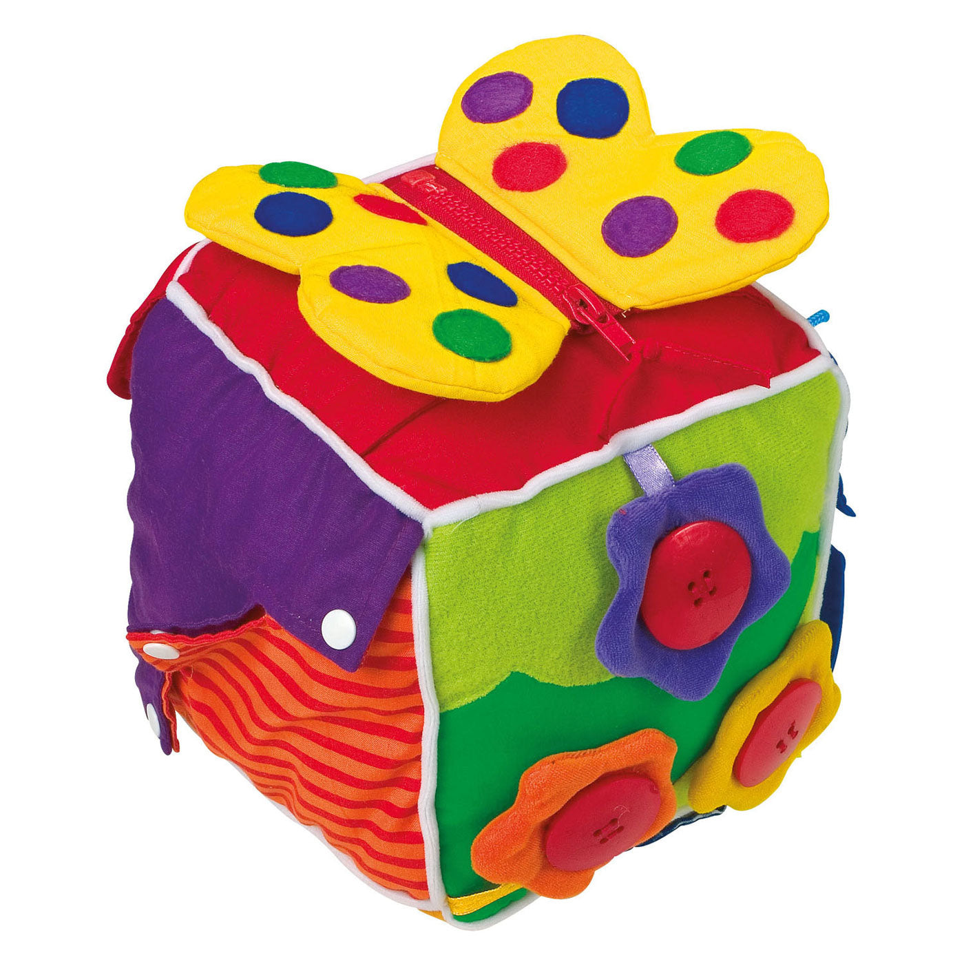 Small foot - baby kubus natuur pluche