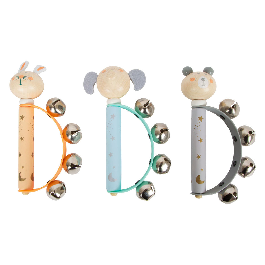 Small Foot – hölzernes Baby-Tamburin, Tierpastell