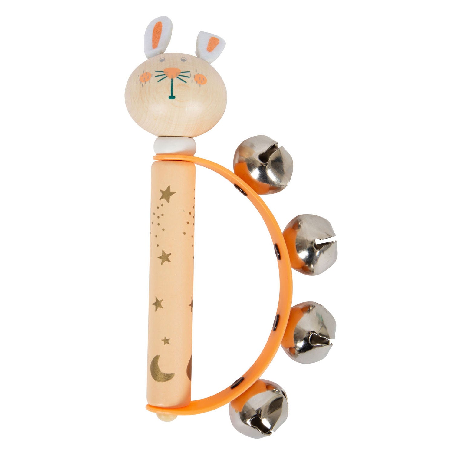 Small Foot – hölzernes Baby-Tamburin, Tierpastell