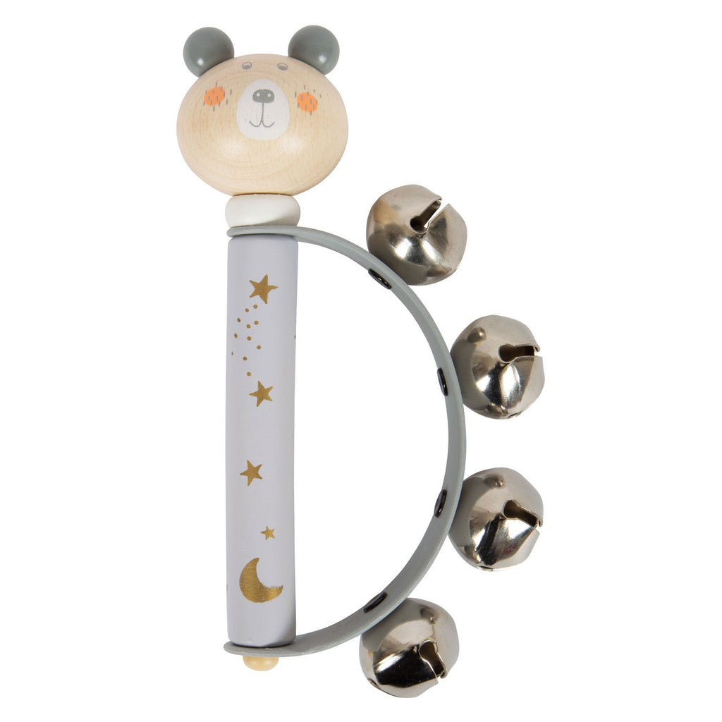 Small Foot – hölzernes Baby-Tamburin, Tierpastell