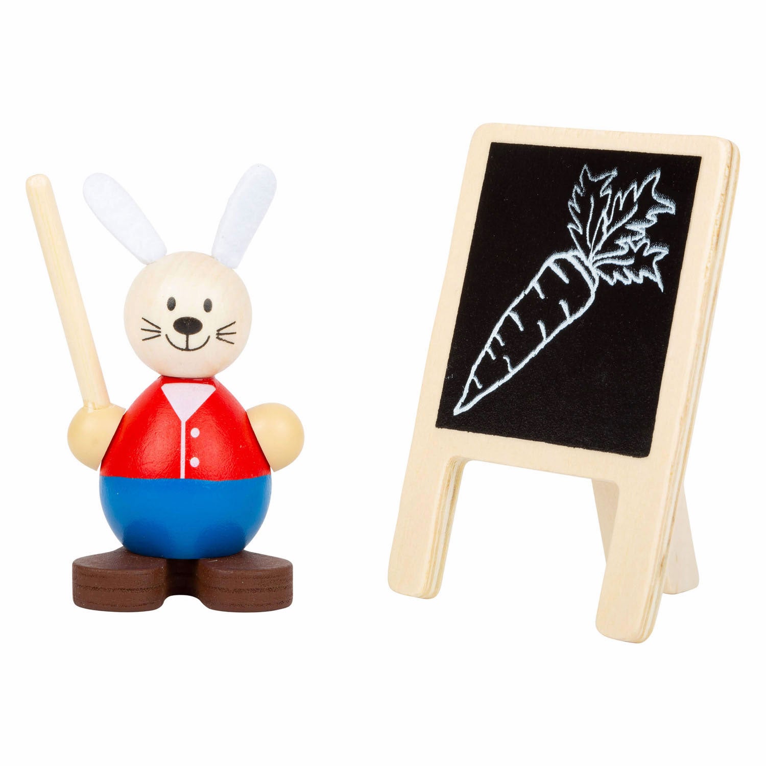 Kleiner Fuß Holz Puppenhaus Hase Schulklasse Spielset Set