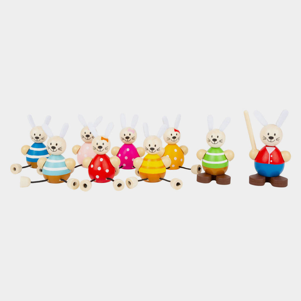 Kleiner Fuß Holz Puppenhaus Hase Schulklasse Spielset Set
