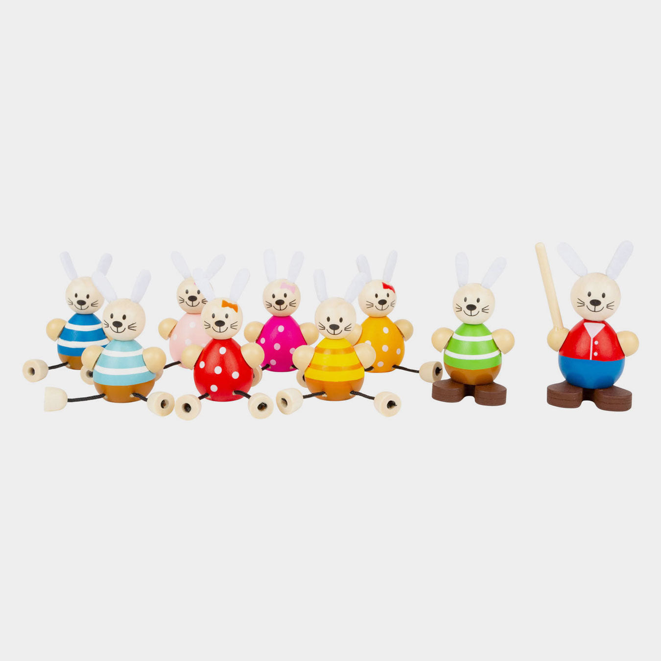 Kleiner Fuß Holz Puppenhaus Hase Schulklasse Spielset Set