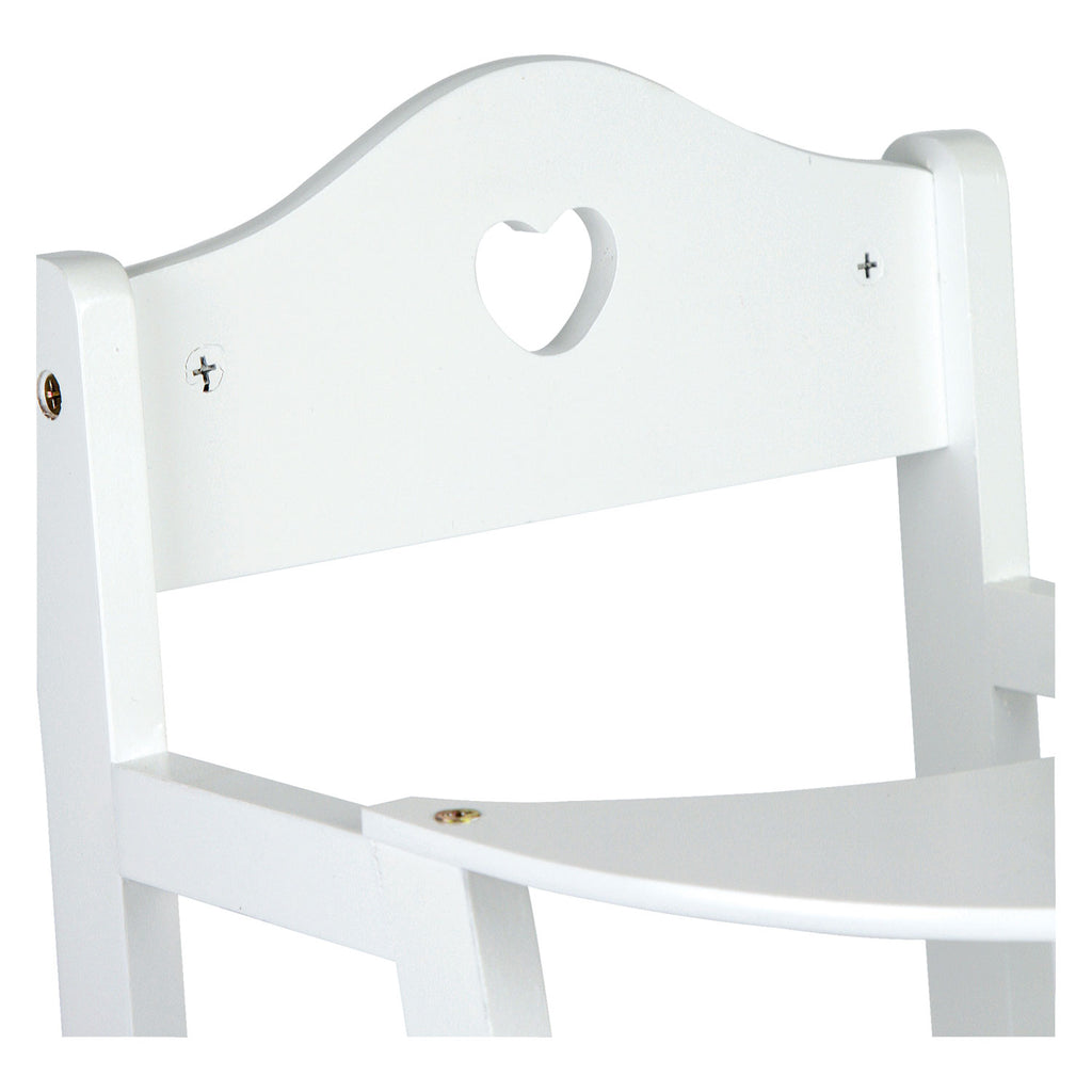 Small foot - houten poppenstoel wit