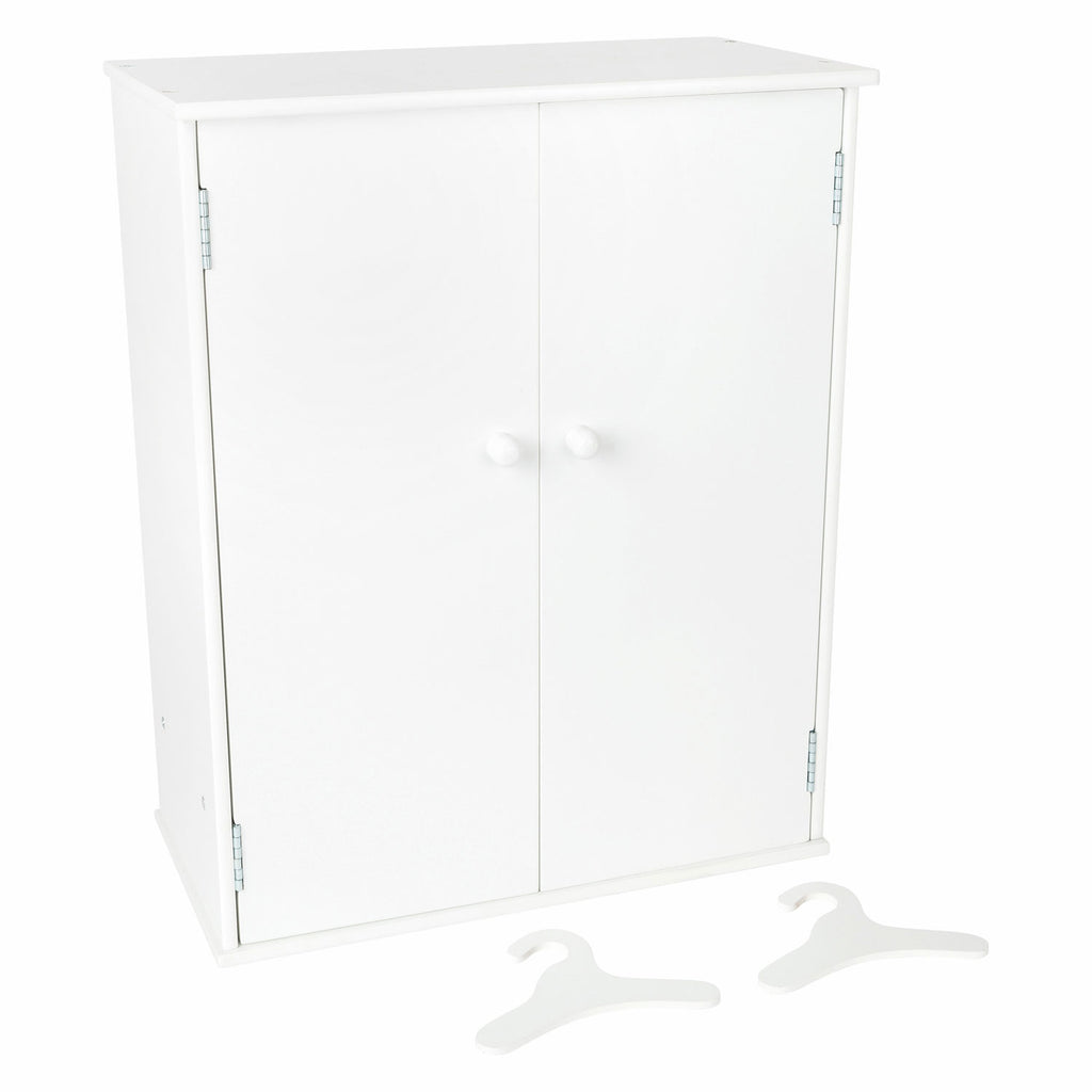 Small foot - houten poppen kledingkast met hangers, 3dlg.