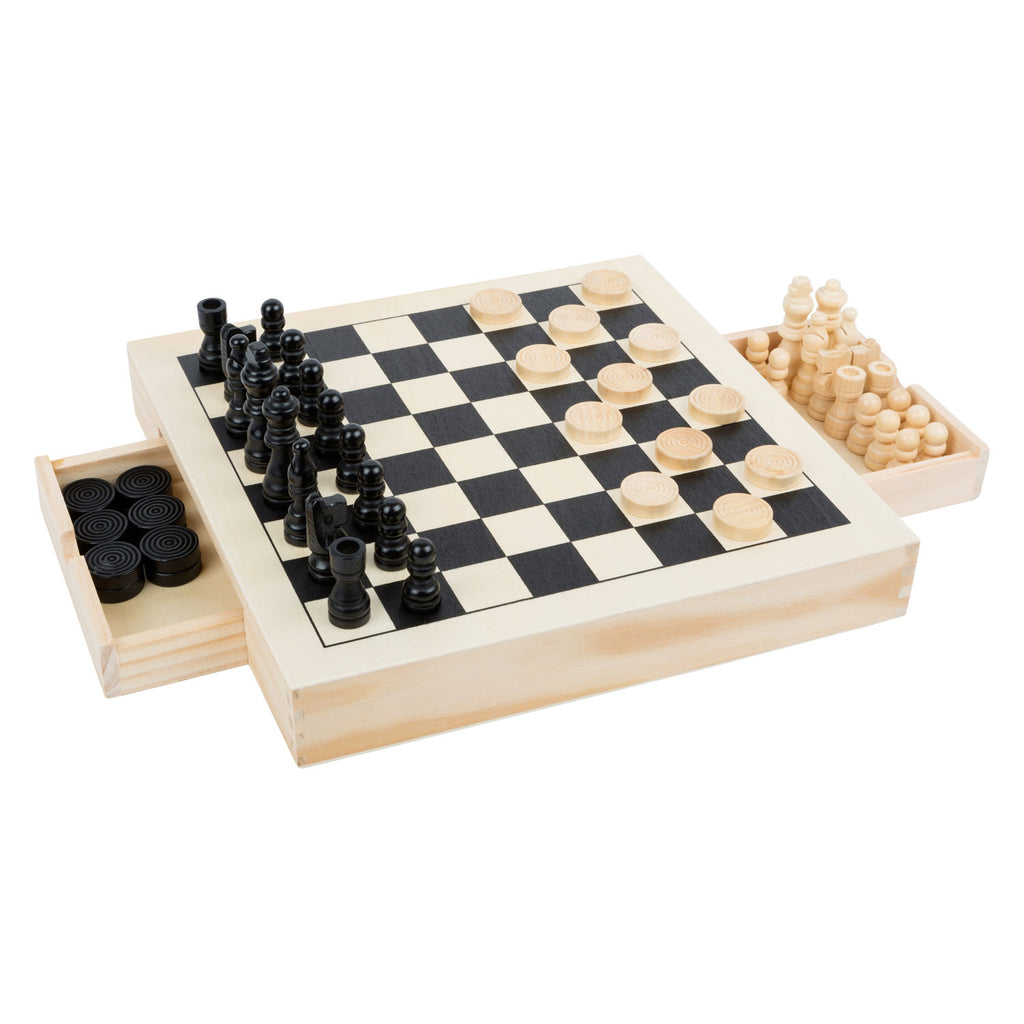 Small foot - spellendoos 3in1 schaken dammen molenspel